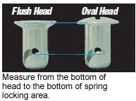 Flush Head Steel Dzus Fastener, Self Ejecting - 5/16"